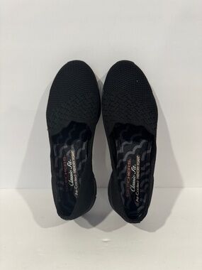 Skechers Women’s Black Seagar Slip-On Knit Comfort Shoes